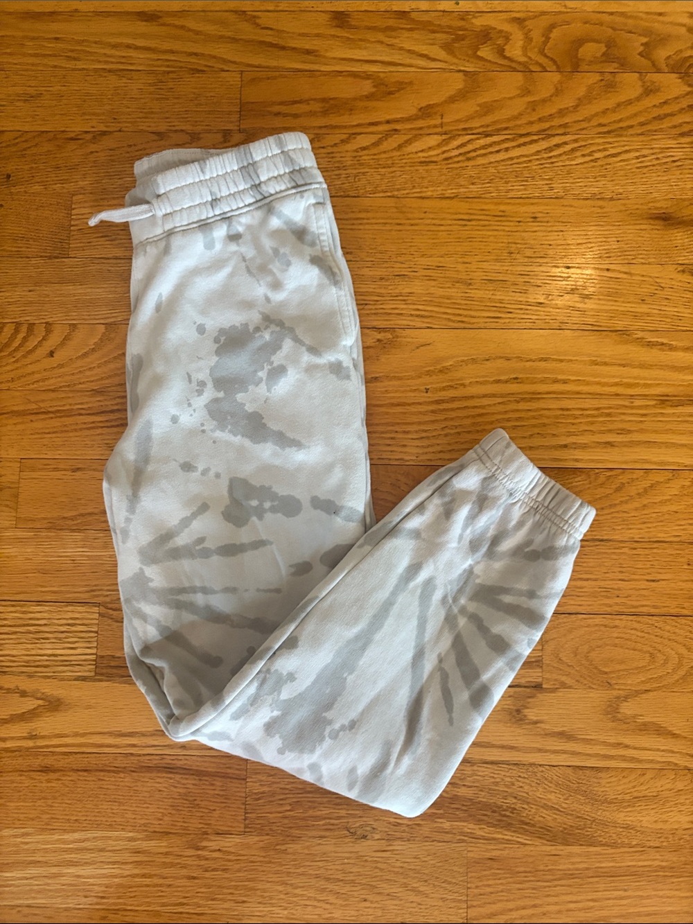Abercrombie & Fitch Kids Light Gray Tie-Dye Joggers